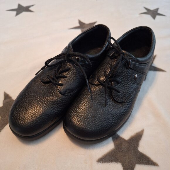 Propet Mens US 8 Shock Absorber Walking Shoes Sneaker Black Leather - Picture 10 of 10